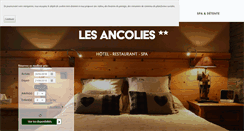 Desktop Screenshot of hotel-les-ancolies.com