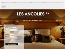 Tablet Screenshot of hotel-les-ancolies.com